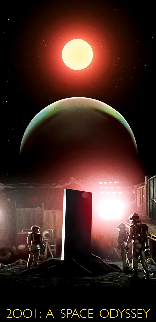 电影《2001:太空漫游》海报插画作品欣赏,以不同的风