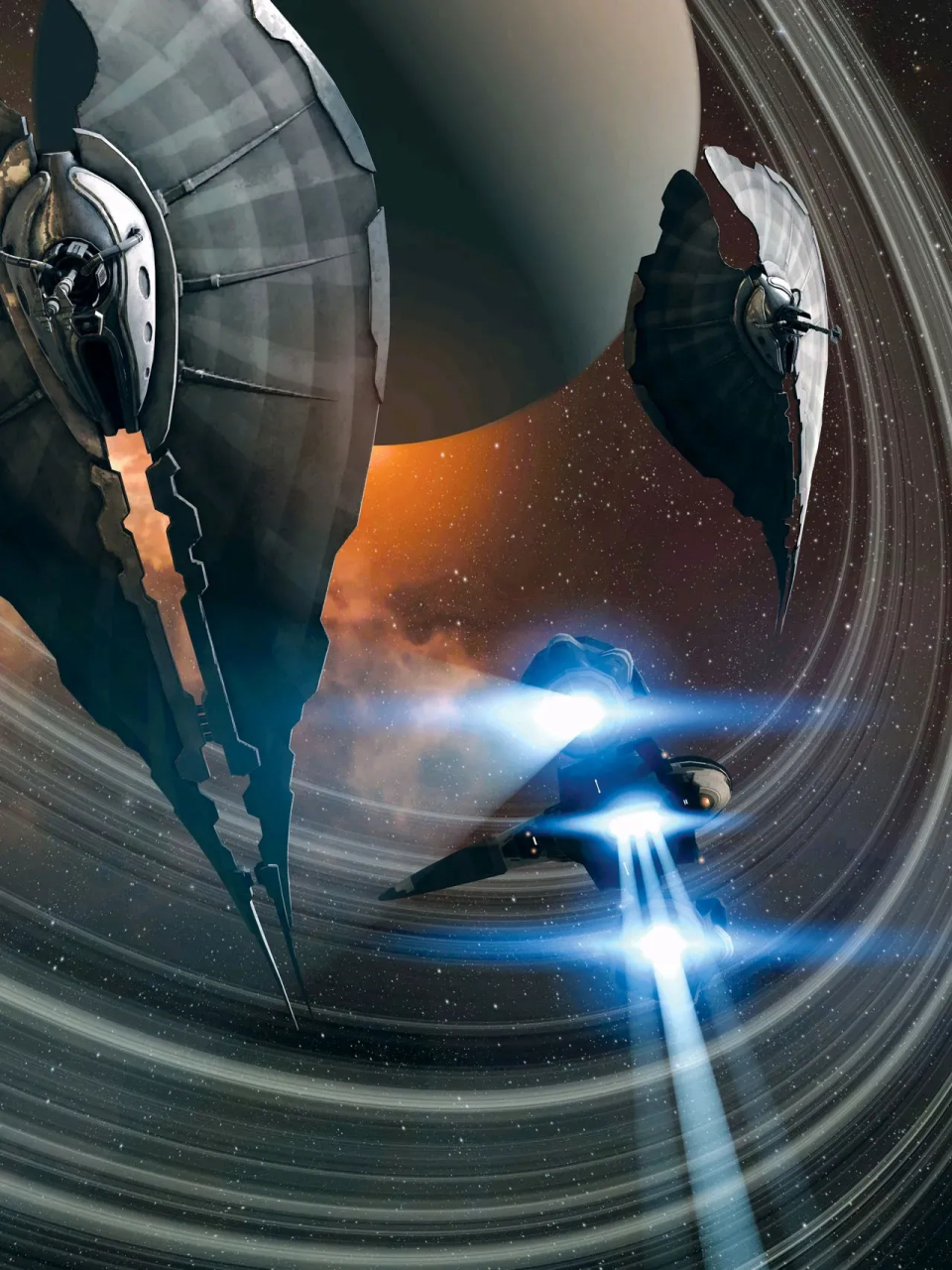 游戏《eve》概念场景设计欣赏,展现了太空的宏大与战舰的战斗场面