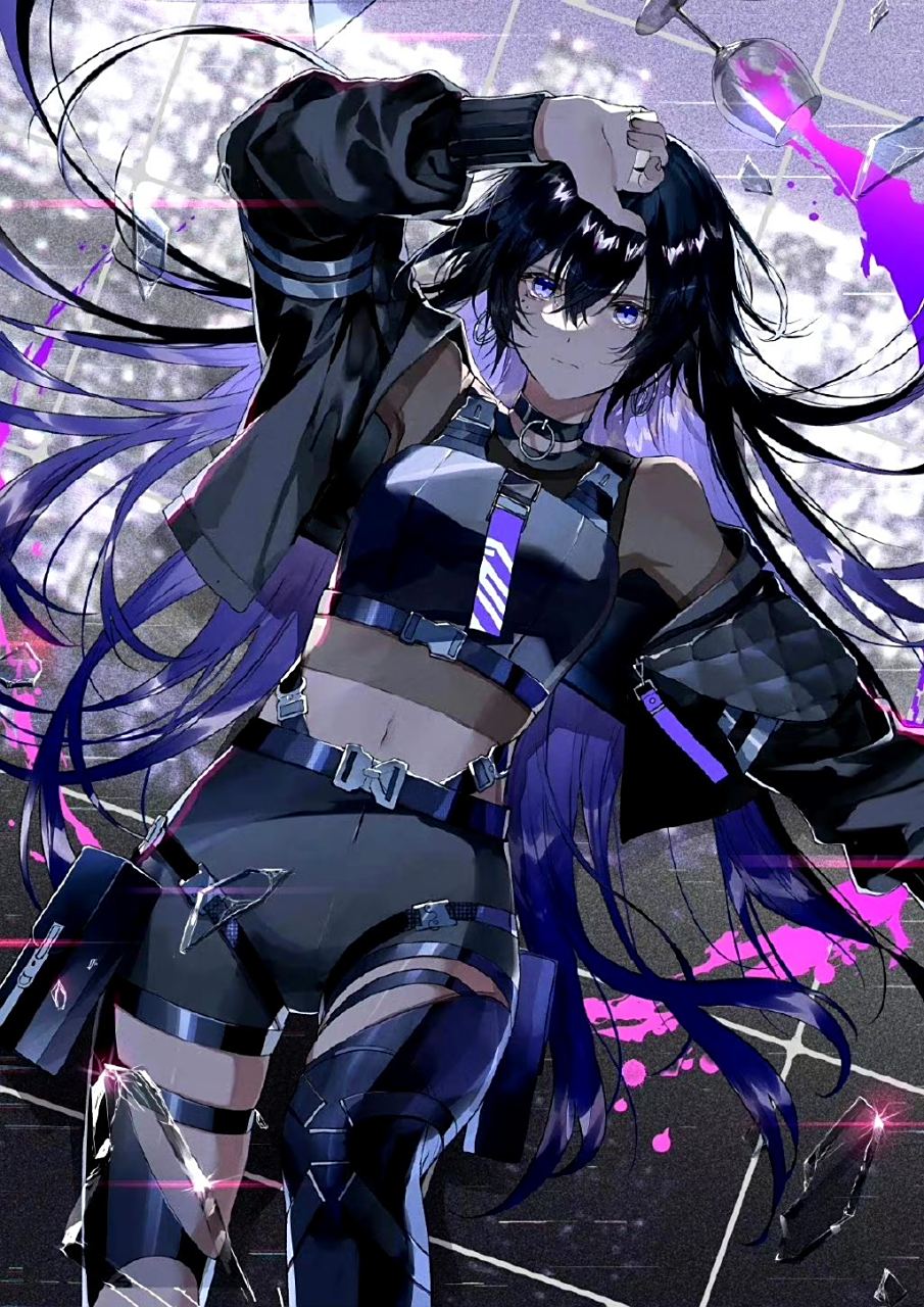 画师久賀フーナ创作的动漫角色插画,人物华丽而充满了生趣.