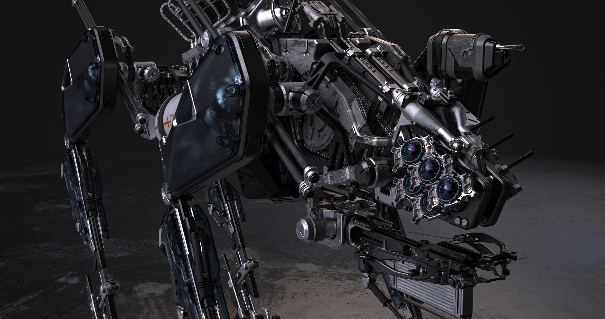 一组科幻机械生物设计,展现了机械兽的各种细节,by 老戴