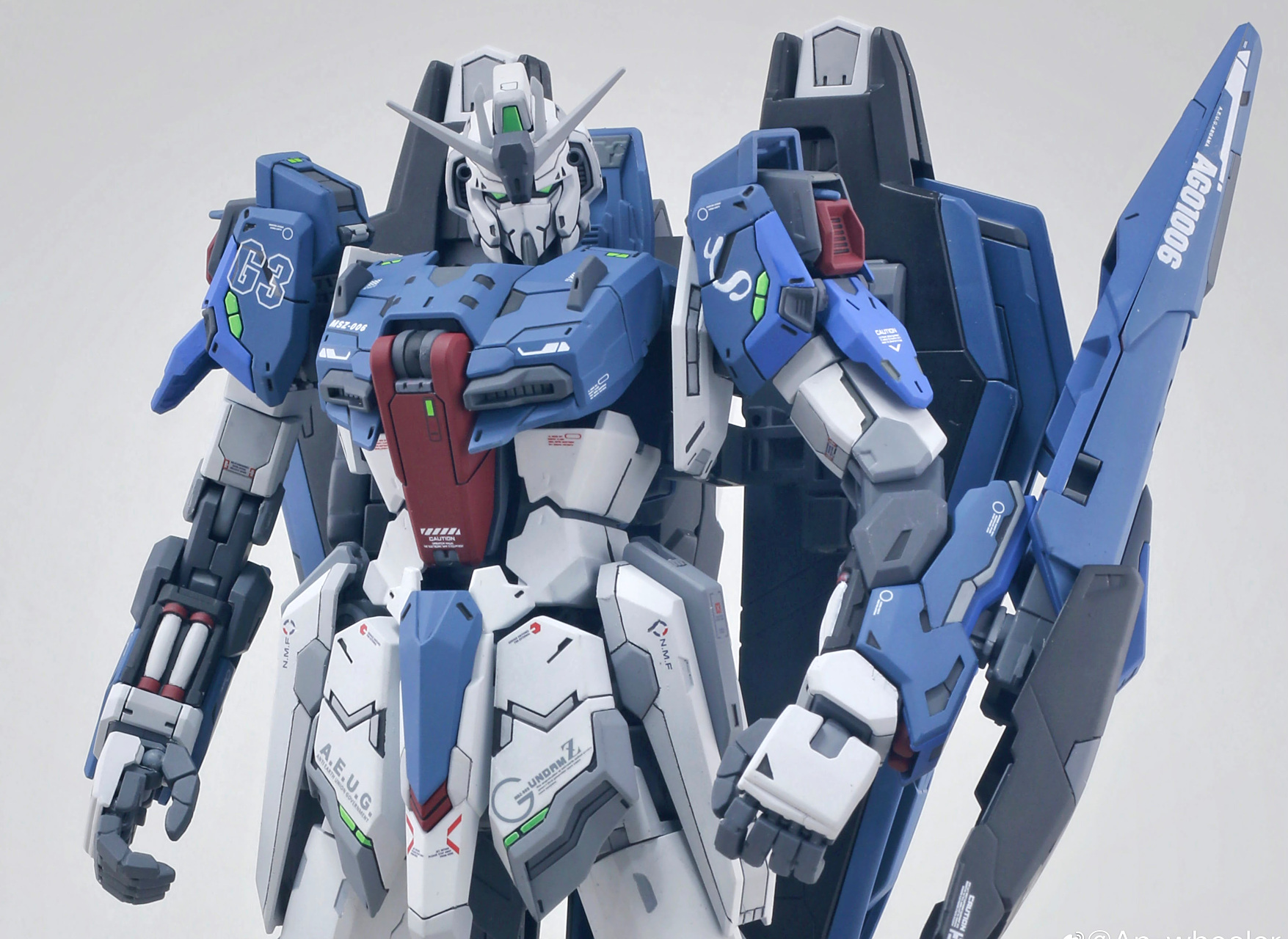 模型欣赏:机动战士高达z 大班z高达g3配色,by an-wheeler.