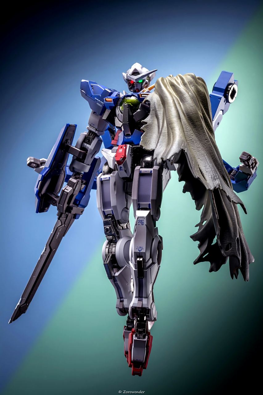 模型欣赏:机动战士高达00 mb马甲e 能天使r1,by zorowonder森.