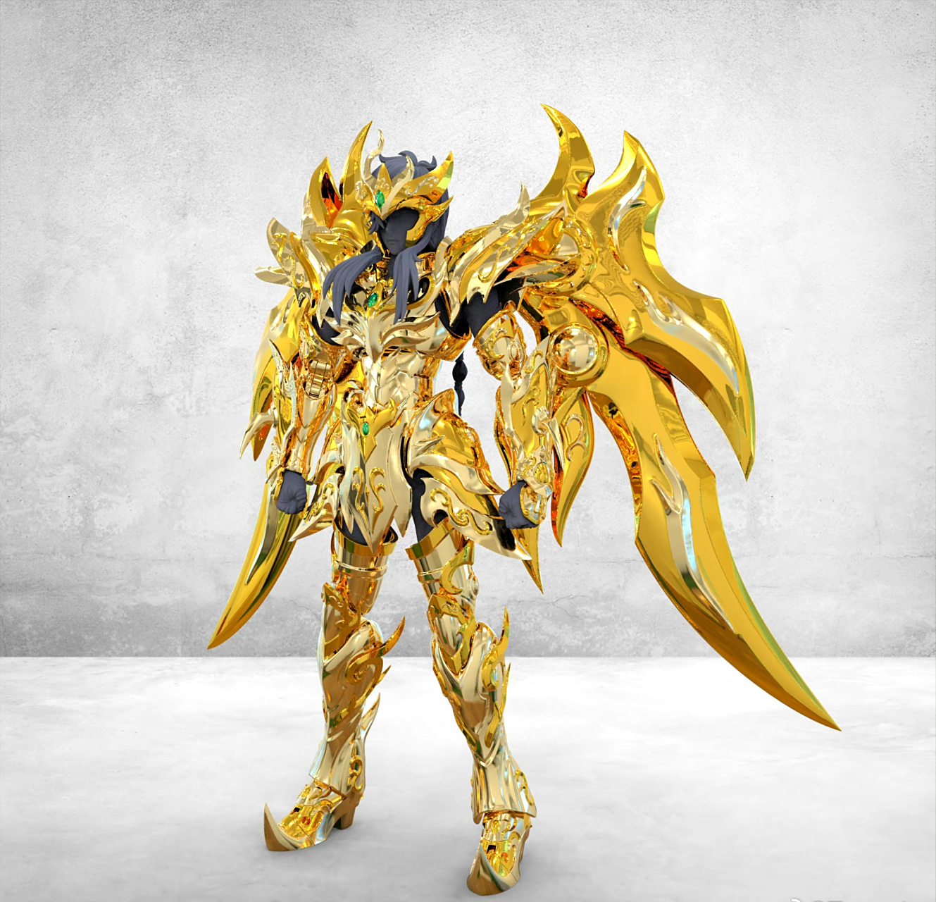 模型欣赏:toypoint 众星起源 天蝎座 黄金圣衣.