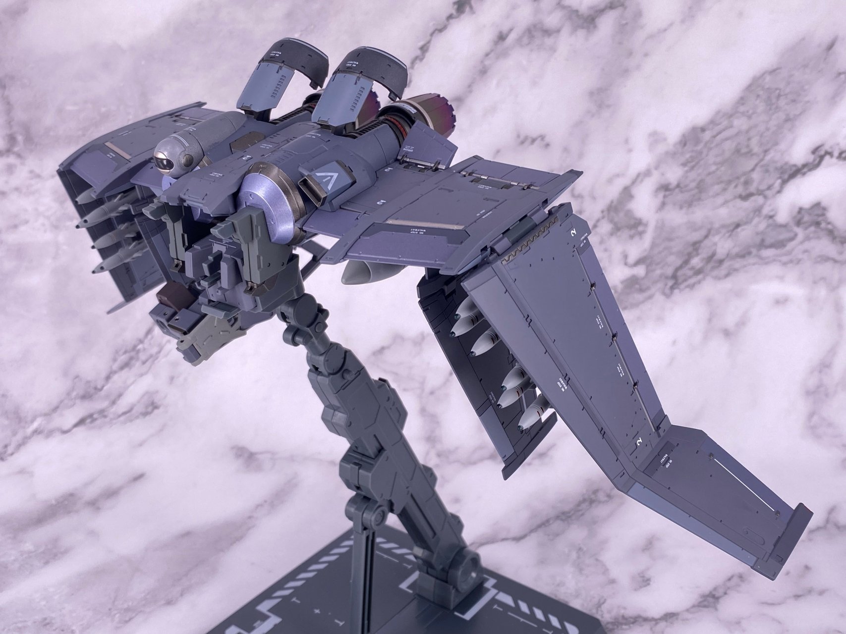 模型欣赏:魂限定 metal build 全金属狂潮 烈焰魔剑 xl-3紧急展开飞行