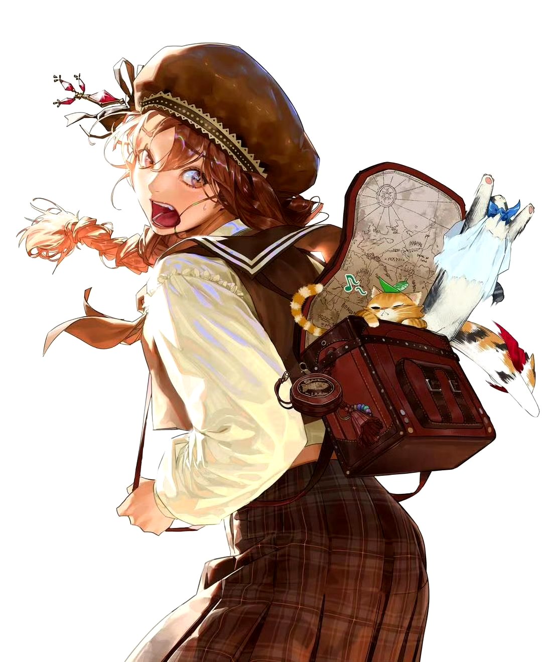  二次元插画作品艺术家二次元艺术家服装动漫自由感插画插画欣赏有