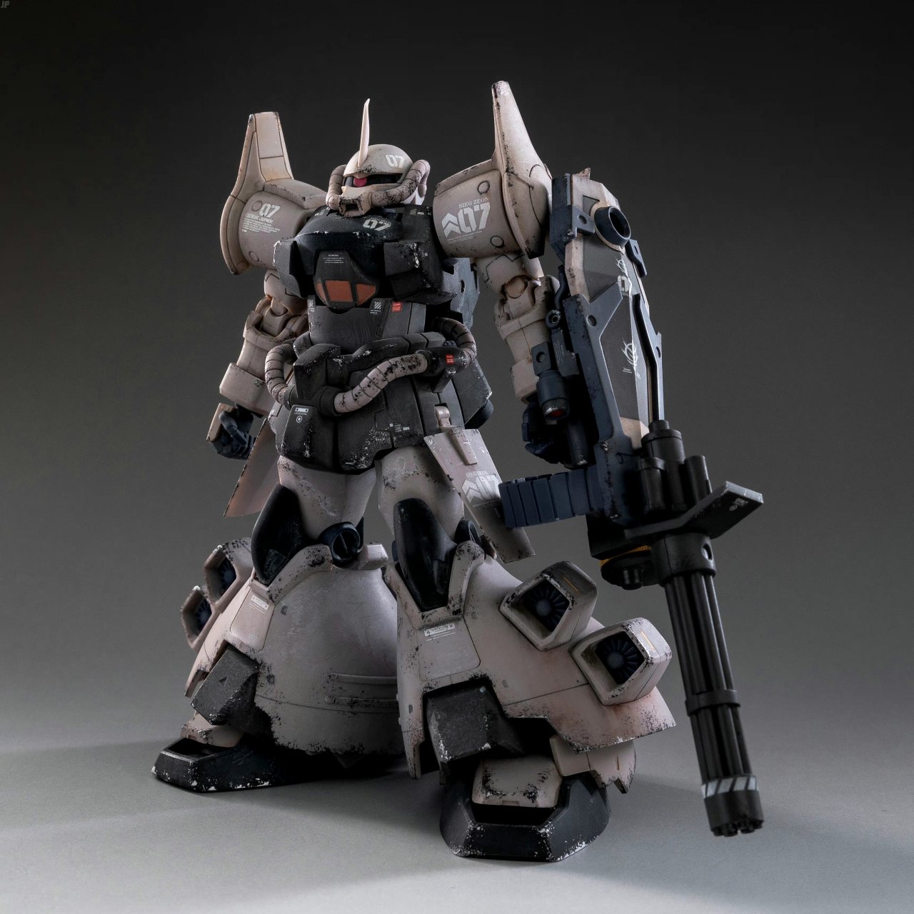 模型欣赏:robot魂 机动战士高达08ms 飞行老虎旧化涂装,by junepop.