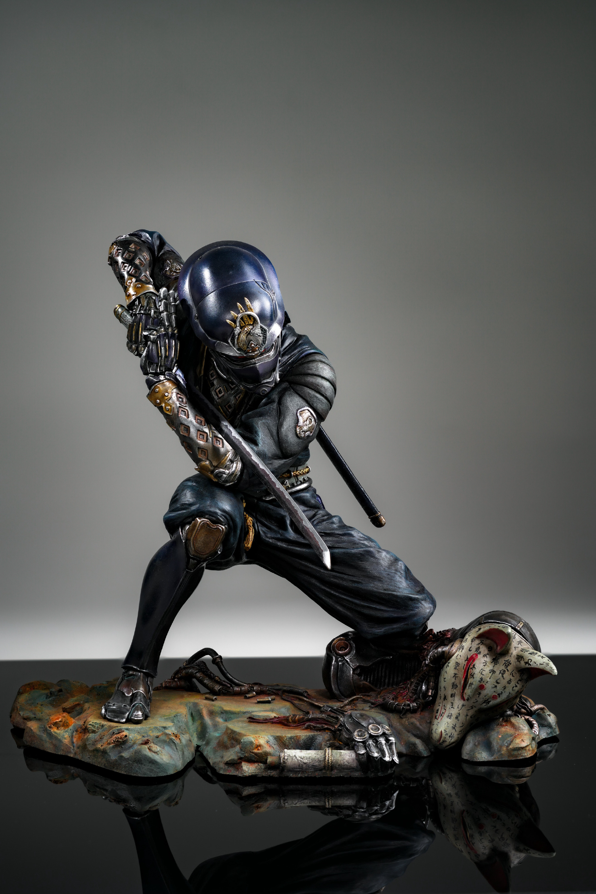 模型欣赏:竹谷隆之 未来忍者 白怒火,涂装师:庞晋皖.