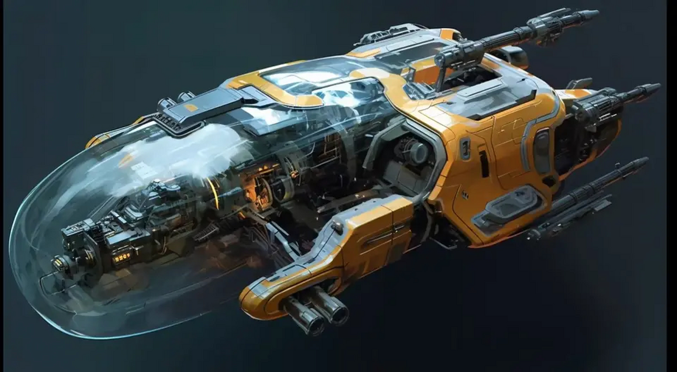 ai生成的一组飞船载具欣赏,展现了形态各异的太空战舰.