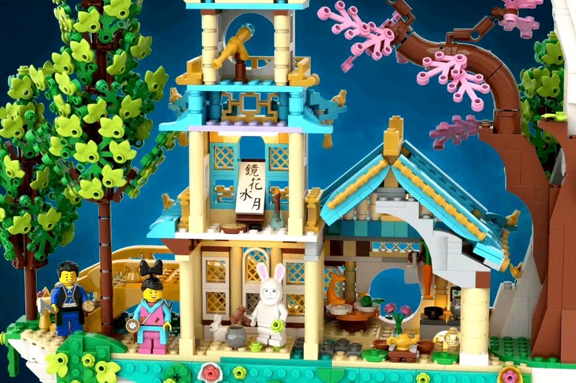 模型欣赏:乐高ideas官网投稿作品《广寒宫》,作者legotruman.