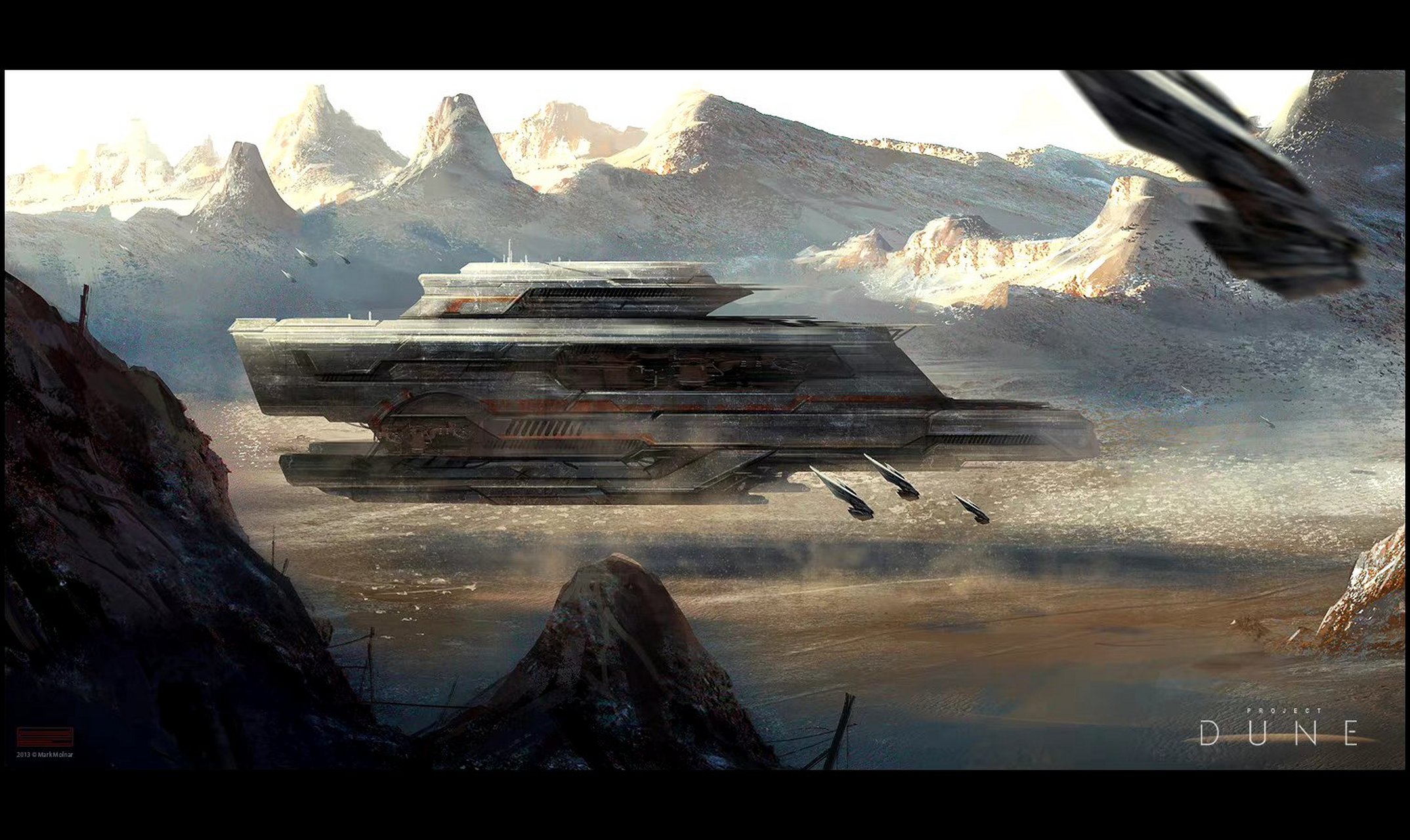 一组电影《沙丘》的场景概念设计插画欣赏.#动漫# #插画# #电影沙丘