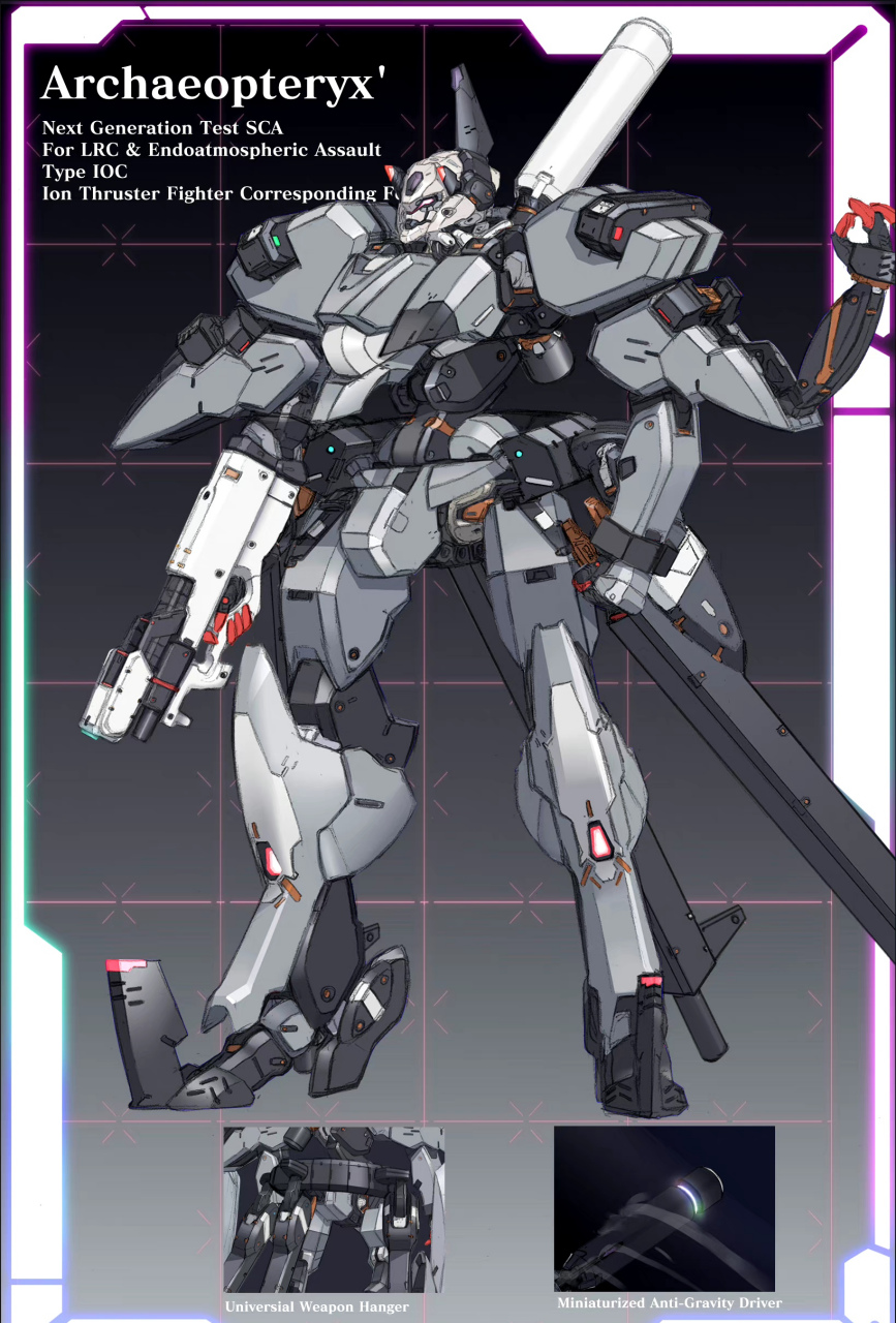 画师dr渣渣设计的一组动漫机甲,形态各异,外形各具特色.