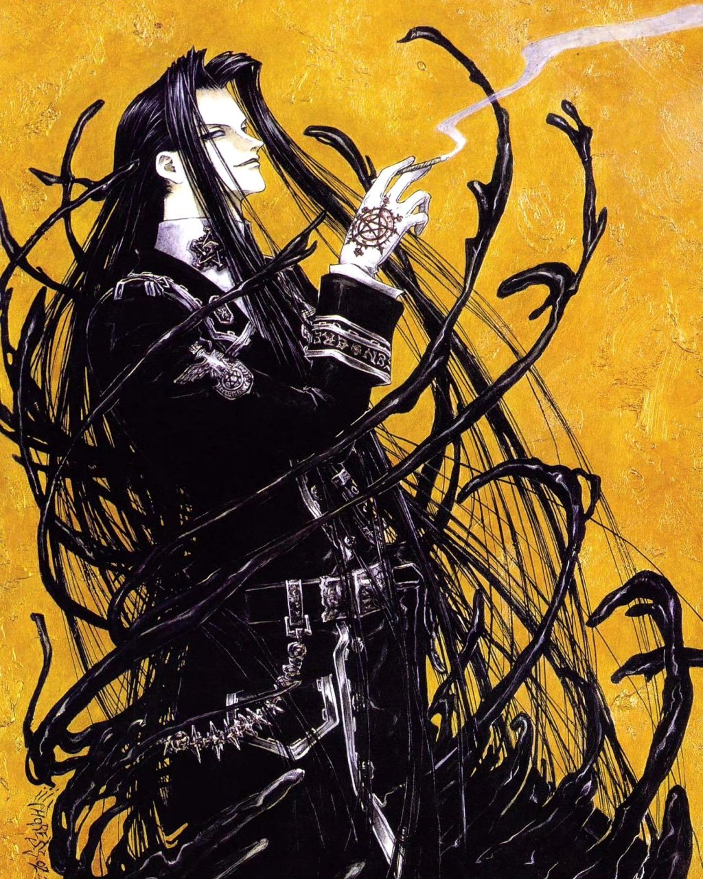 一组动漫《圣魔之血》彩绘插画欣赏,画面充满了巴洛克风格,by 九条清.