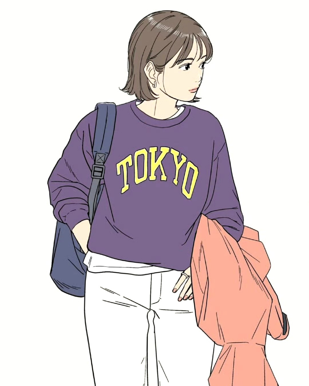 画师mar动漫人物设计欣赏,用流畅的线条勾画出动人的角色,画风简约