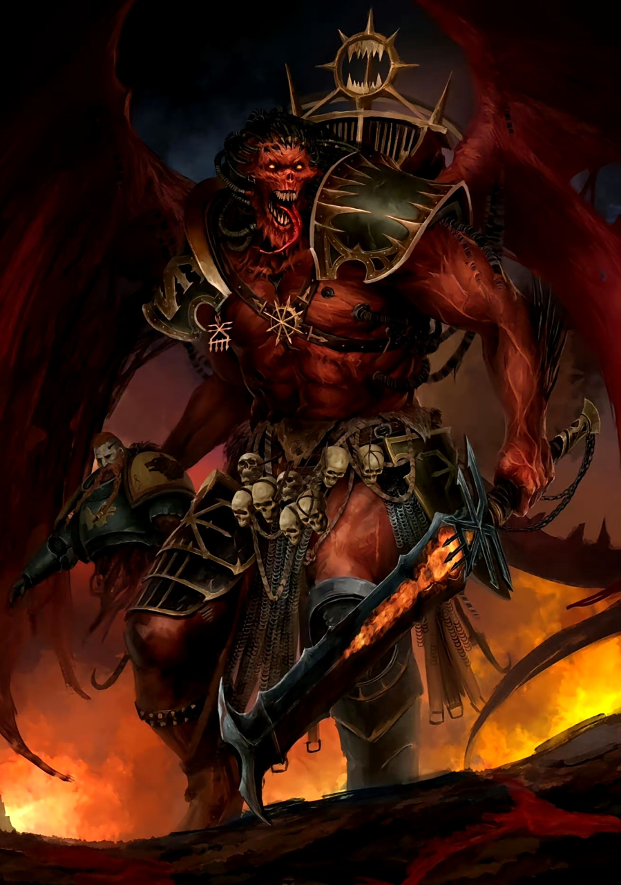 游戏《战锤40k》角色插画欣赏,恶魔王子.#游戏# #插画# #战锤40k