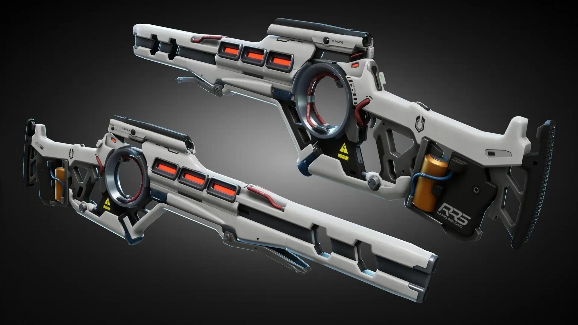 一组未来风格的武器设计欣赏,使用的科技不同,外形也不同.