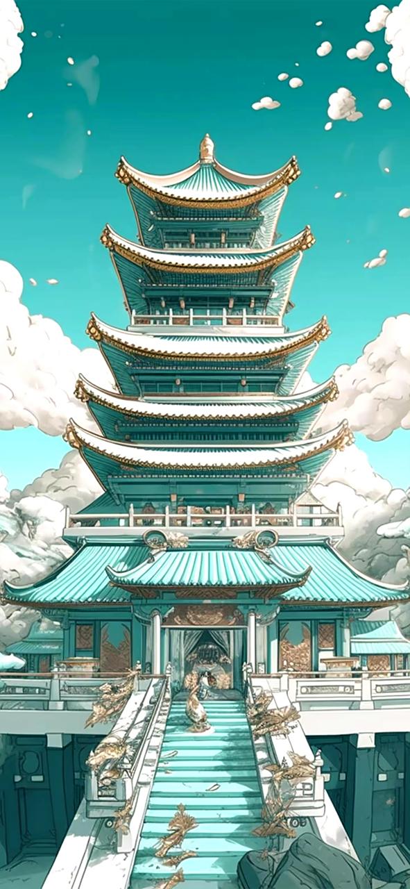 动漫# #插画# #建筑