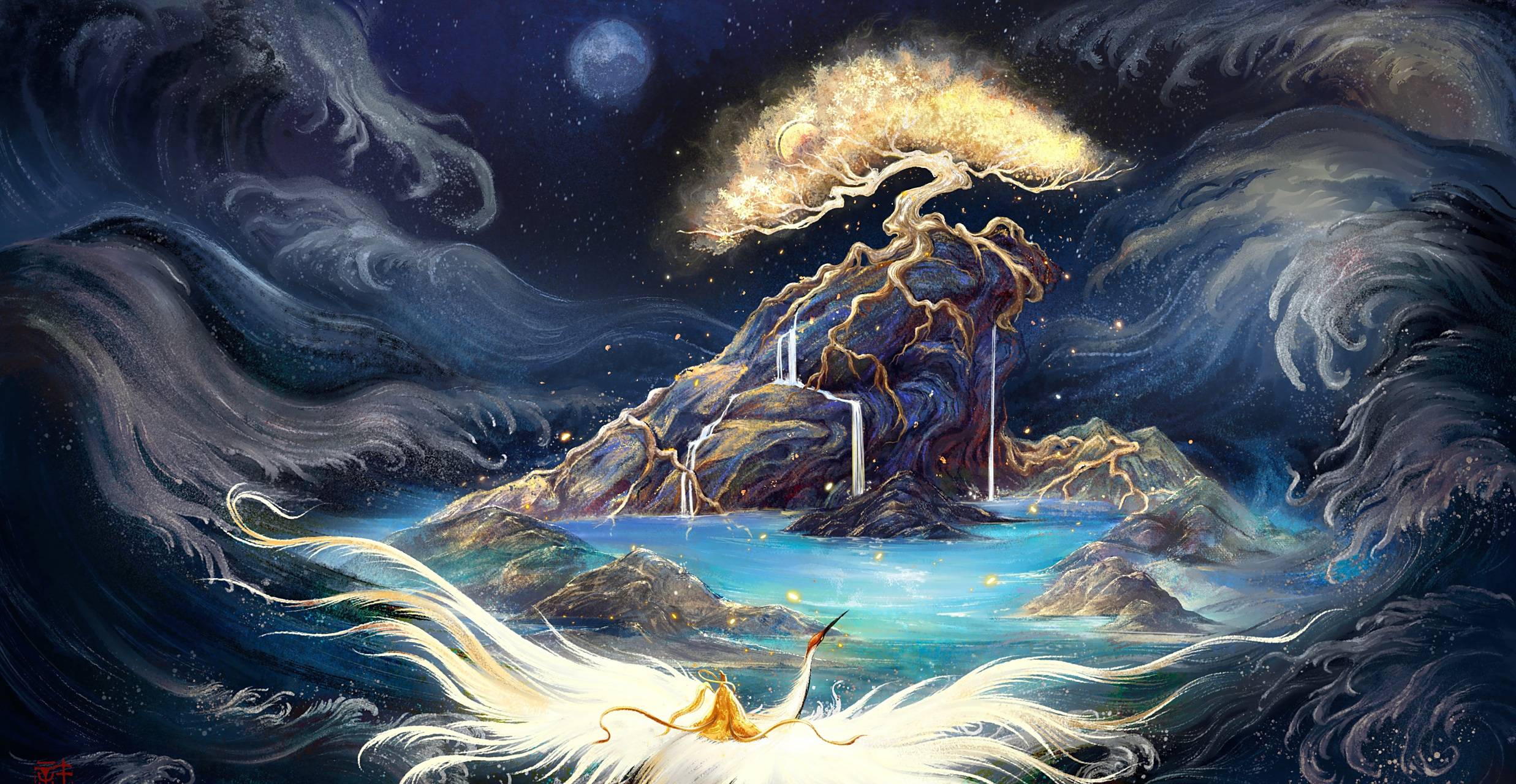 动漫# #插画# #山海经