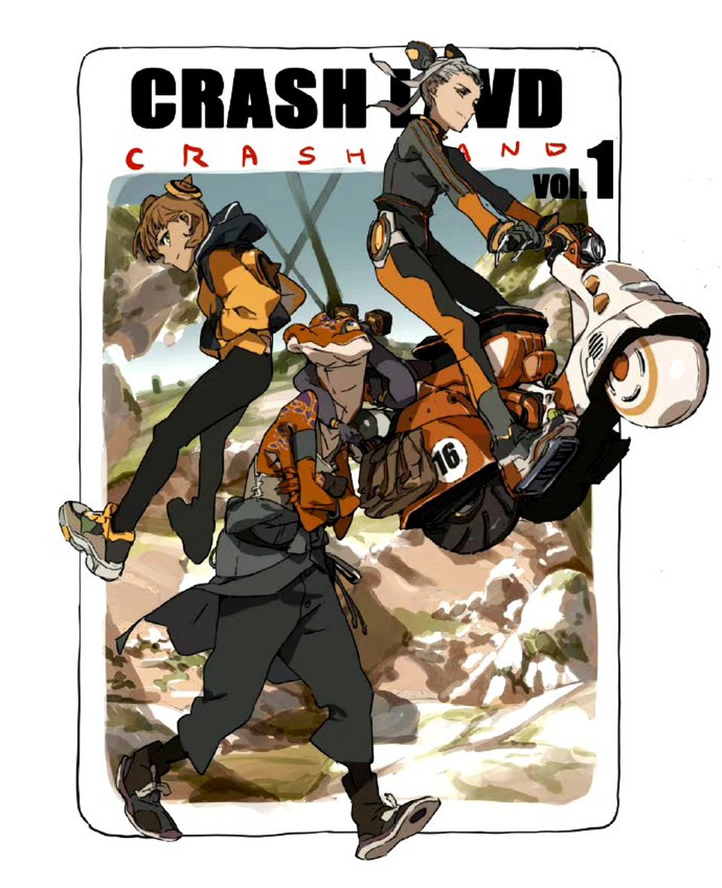 绘本《crash land》插画作品欣赏,结合了幻想与废土风格的作品,by il