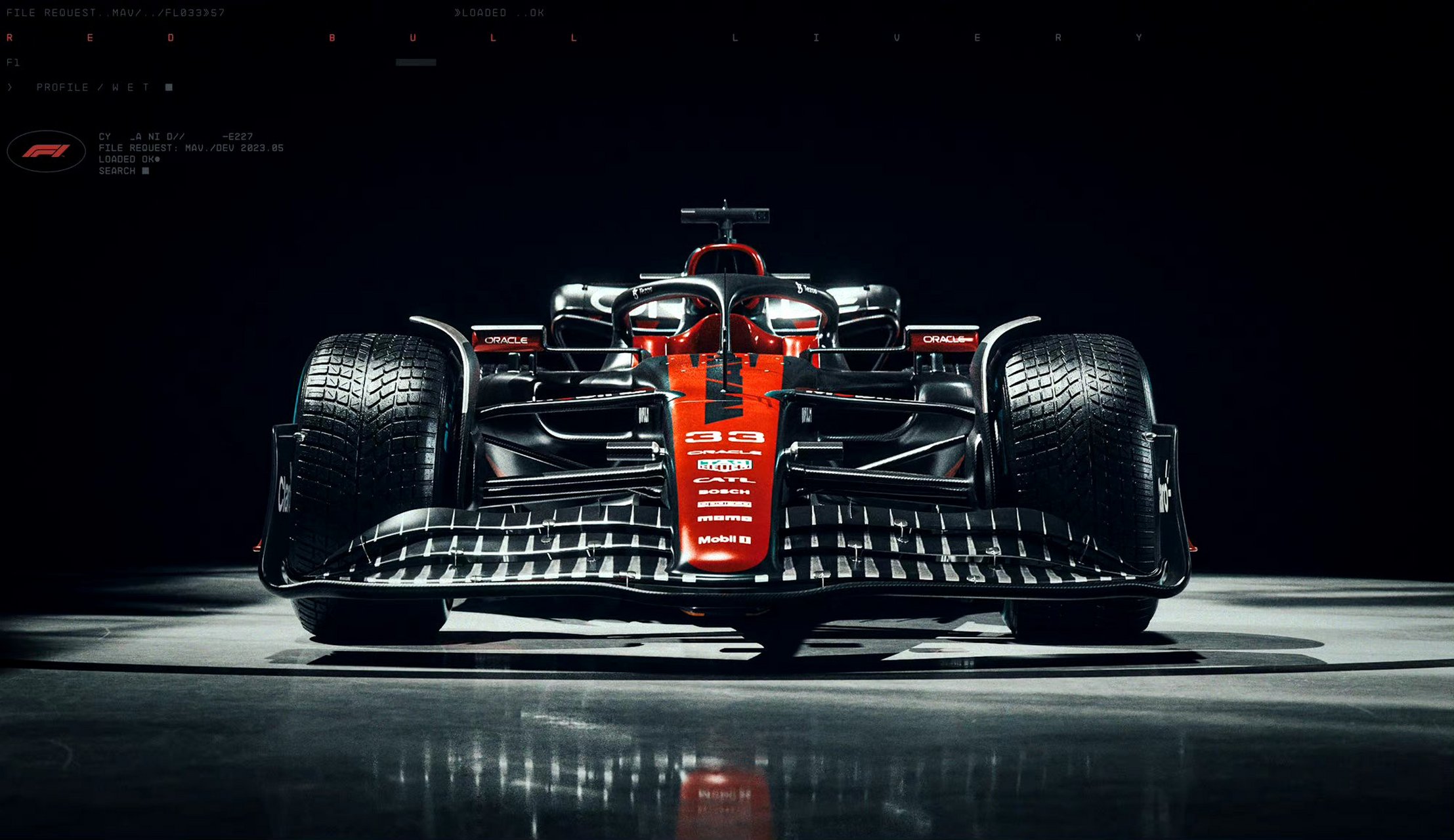 建模欣赏:f1赛车红牛涂装,建模师roman tikhonov.