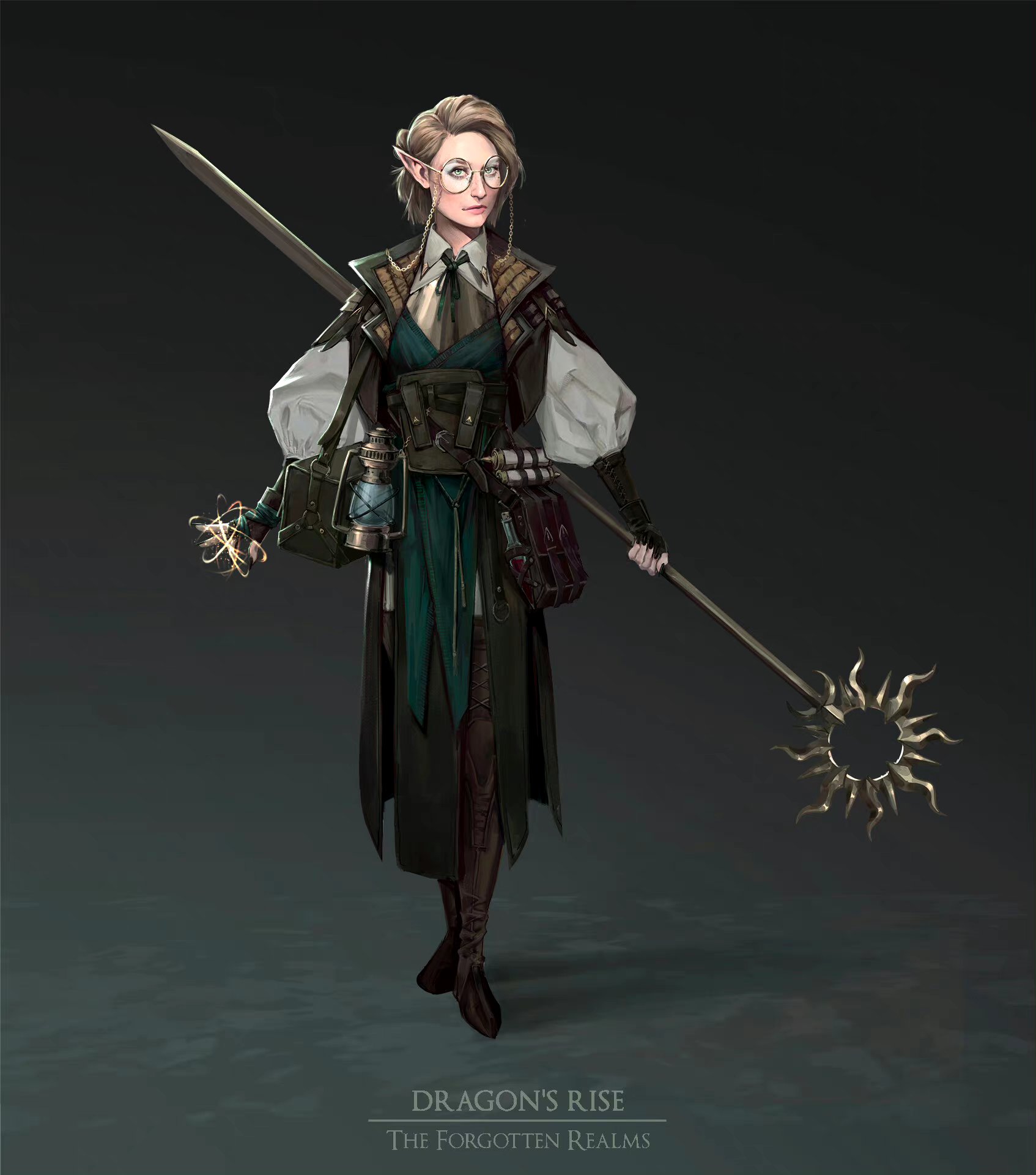 建模欣赏:精灵法师, 建模师aaron callander,参考原画ana fedina.