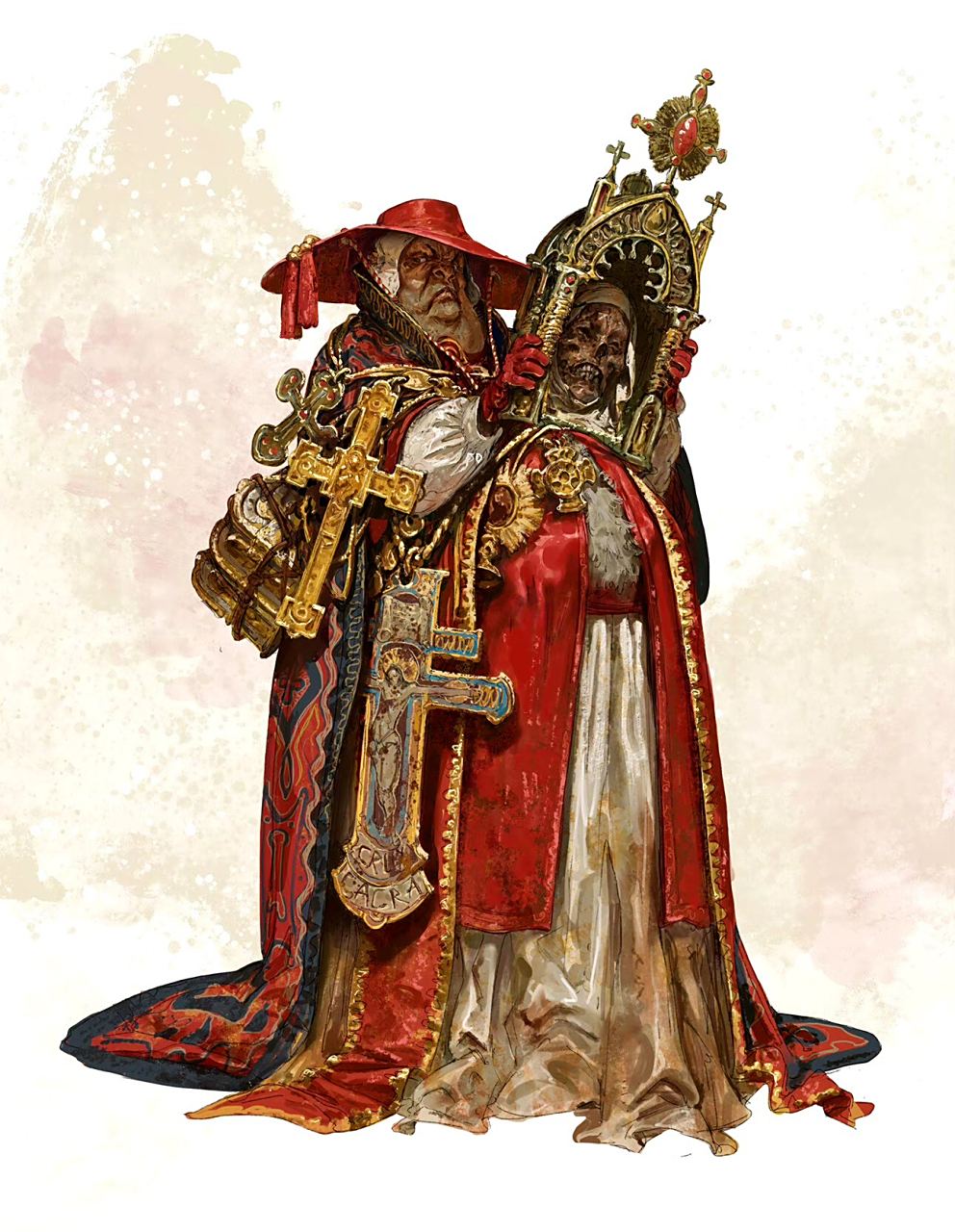 一组中世纪服饰风格的角色插画欣赏,by filipe pagliuso.