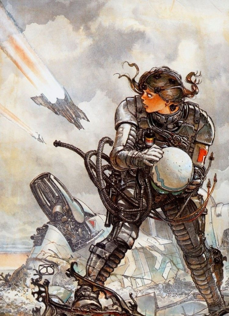 阿根廷漫画家juan giménez插画作品欣赏,带有浓厚的重金属风格.