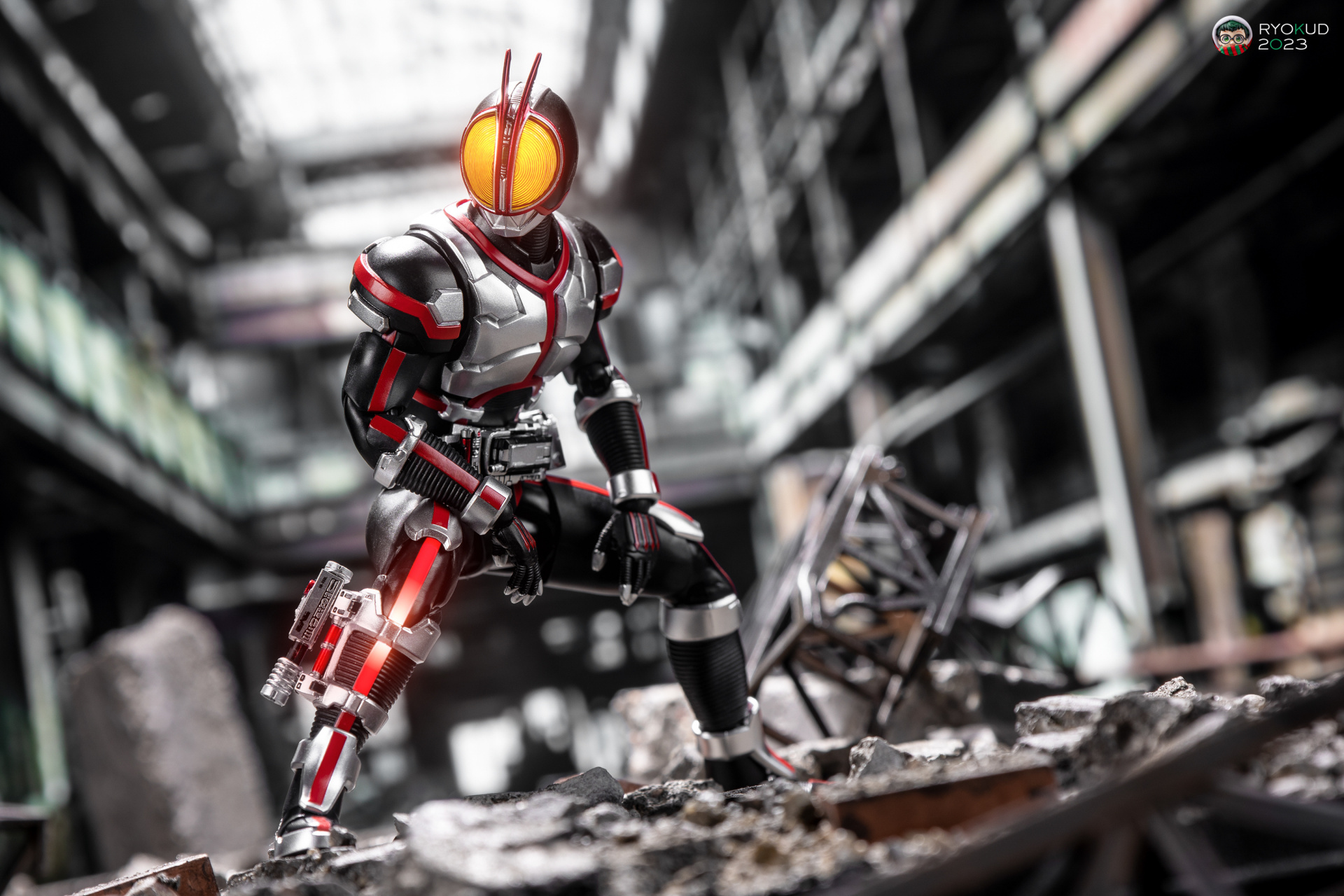 模型欣赏:shf 真骨雕 假面骑士555 faiz,by 超电磁炮.