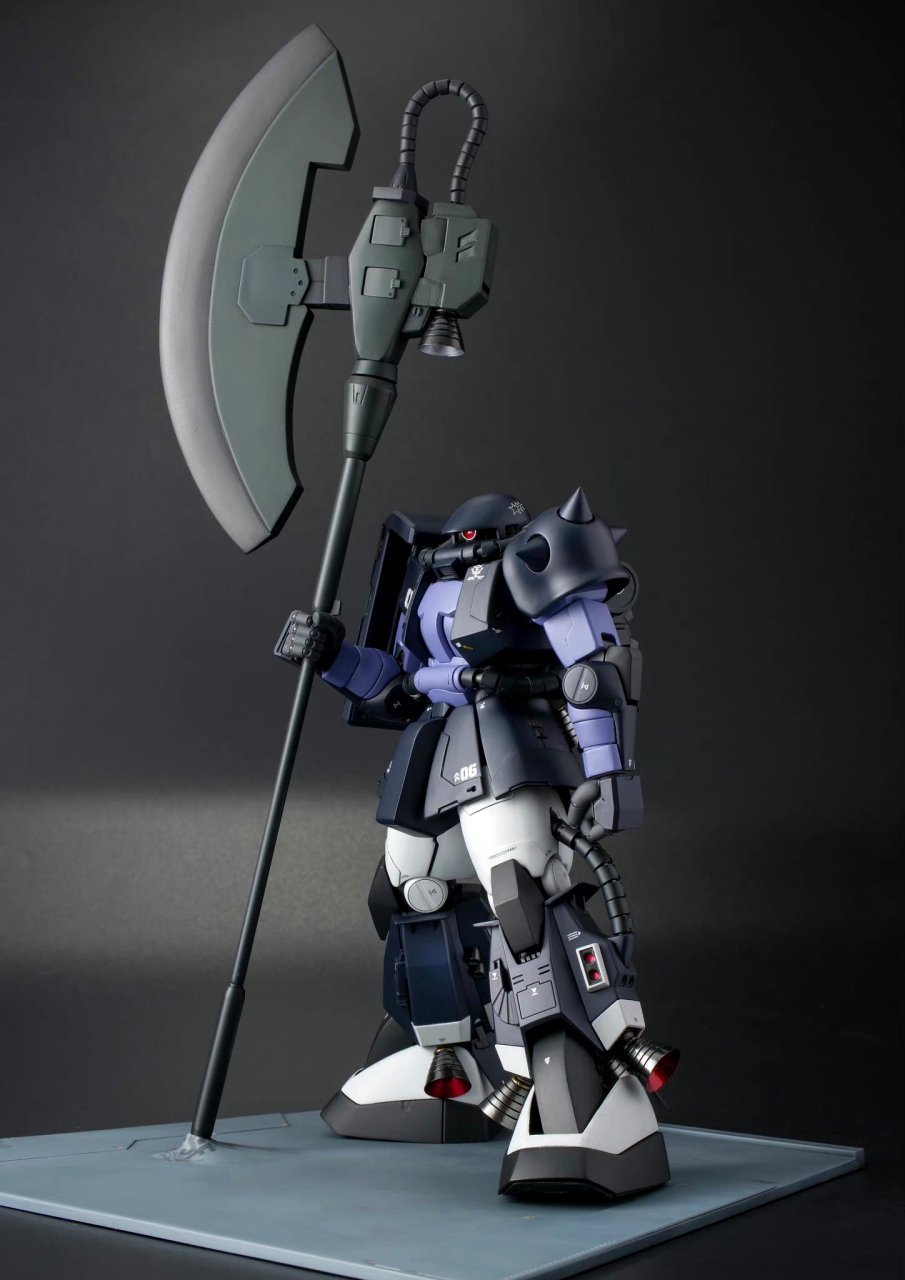 模型欣赏:机动战士高达 mg 黑色三连星 高机动扎古,by taka大佐.