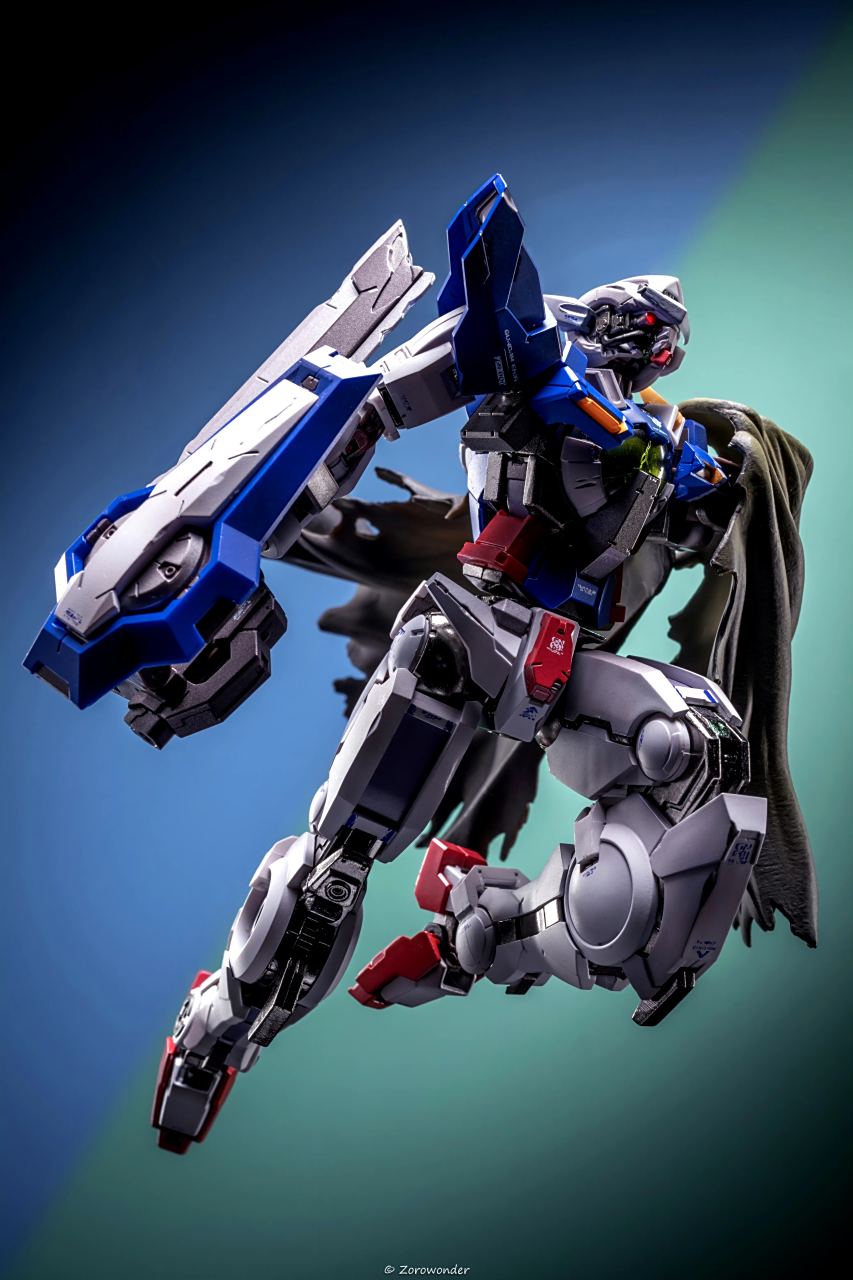 模型欣赏:机动战士高达00 mb马甲e 能天使r1,by zorowonder森.