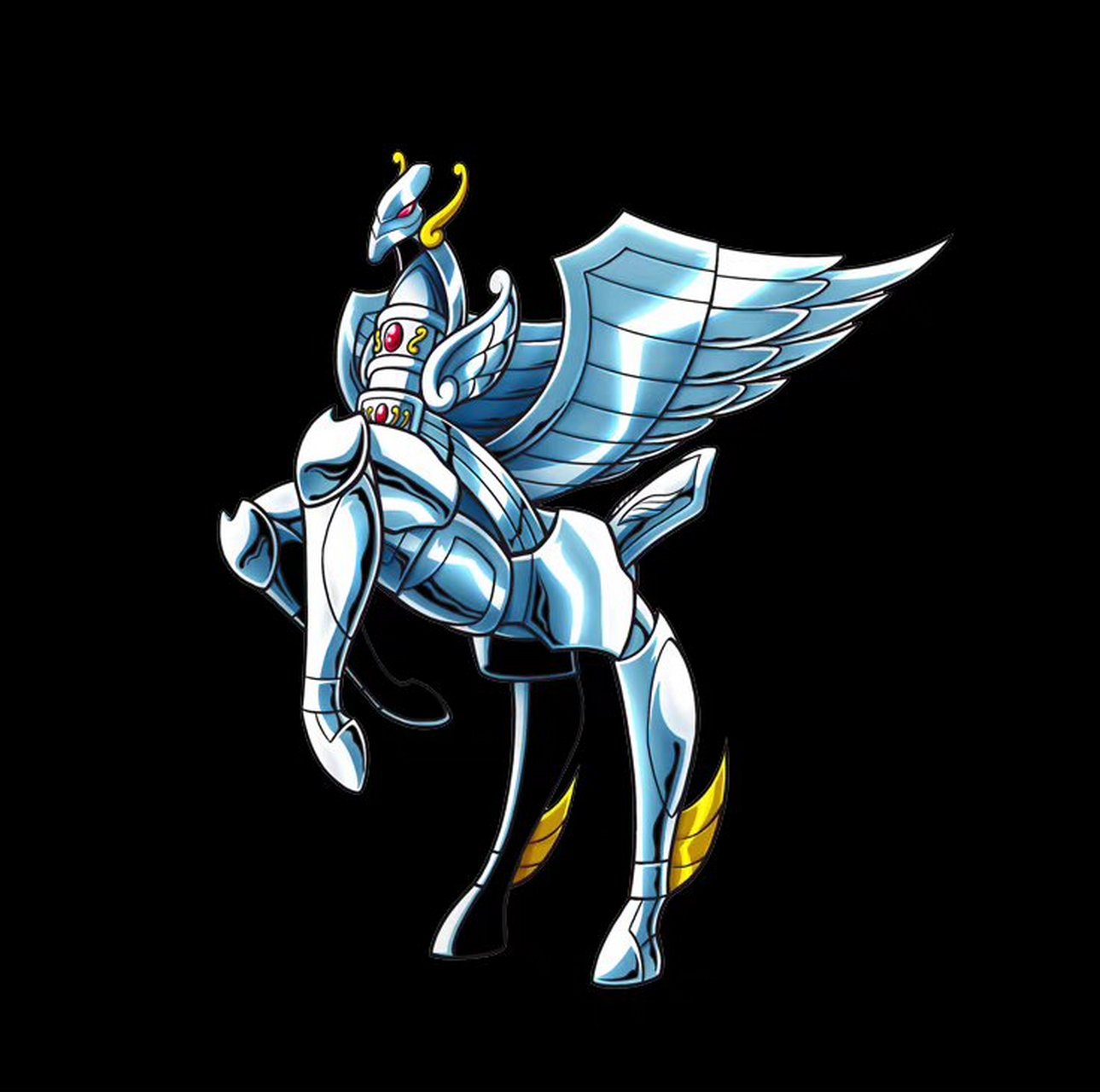 天马座圣衣的不同阶段形态.#动漫# #二次元# #动漫壁纸# #圣斗士星矢