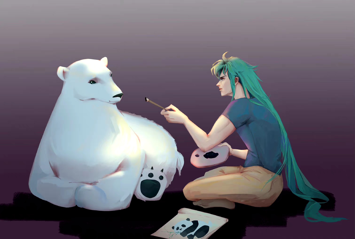 一组圣斗士星矢同人插画欣赏,最喜欢沙加那张,by 子时妖.