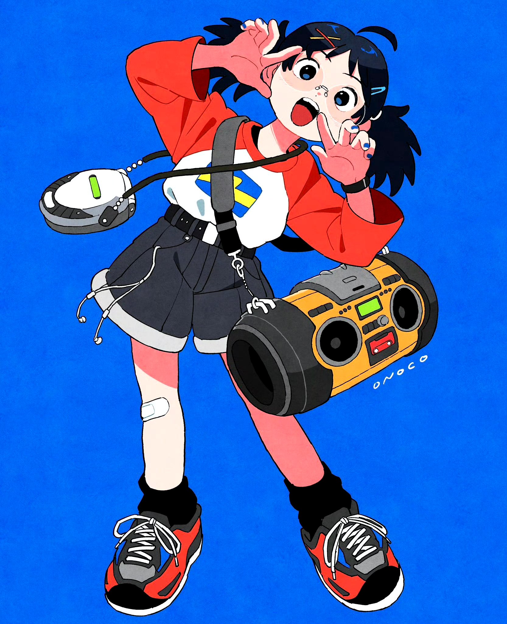 画师onoco动漫人物插画作品欣赏,用可爱的画风和绚丽的色彩描绘了少女