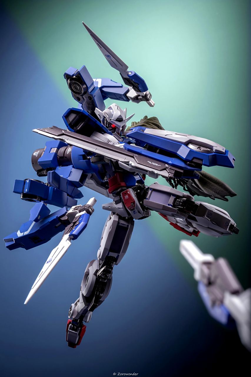 模型欣赏:机动战士高达00 mb马甲e 能天使r1,by zorowonder森.