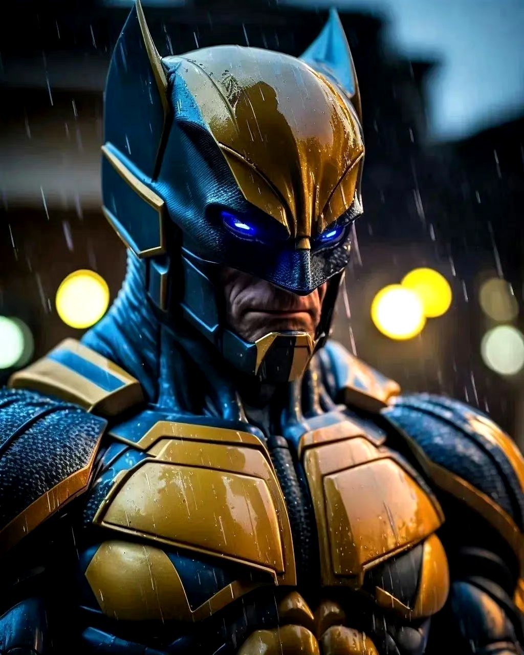 ai生成的一组漫威动画版钢铁金刚狼,盔甲质感不错,by midjourney.