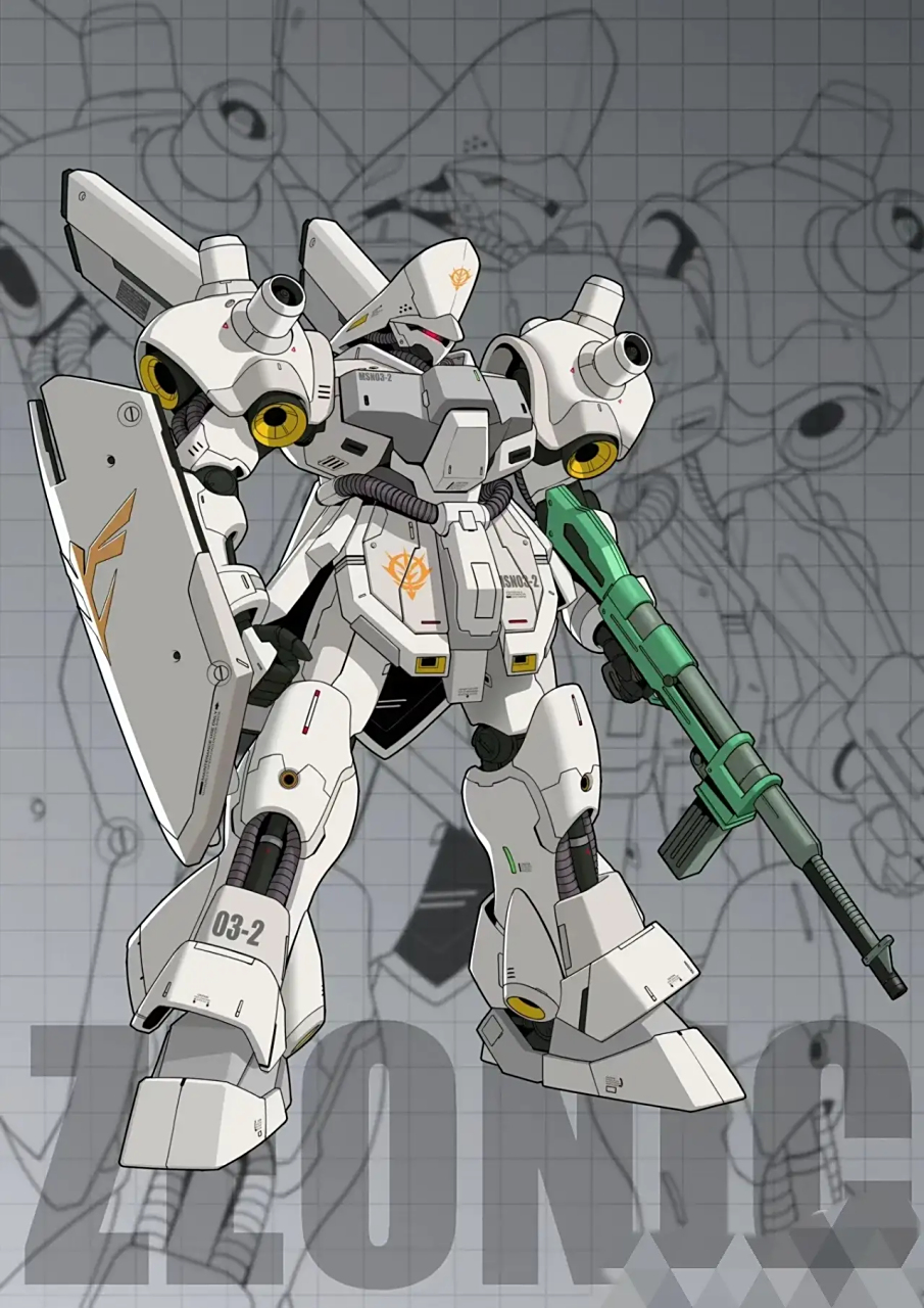 一组机动战士高达吉翁独眼系机体欣赏,在原设定的基础上加上了更多的