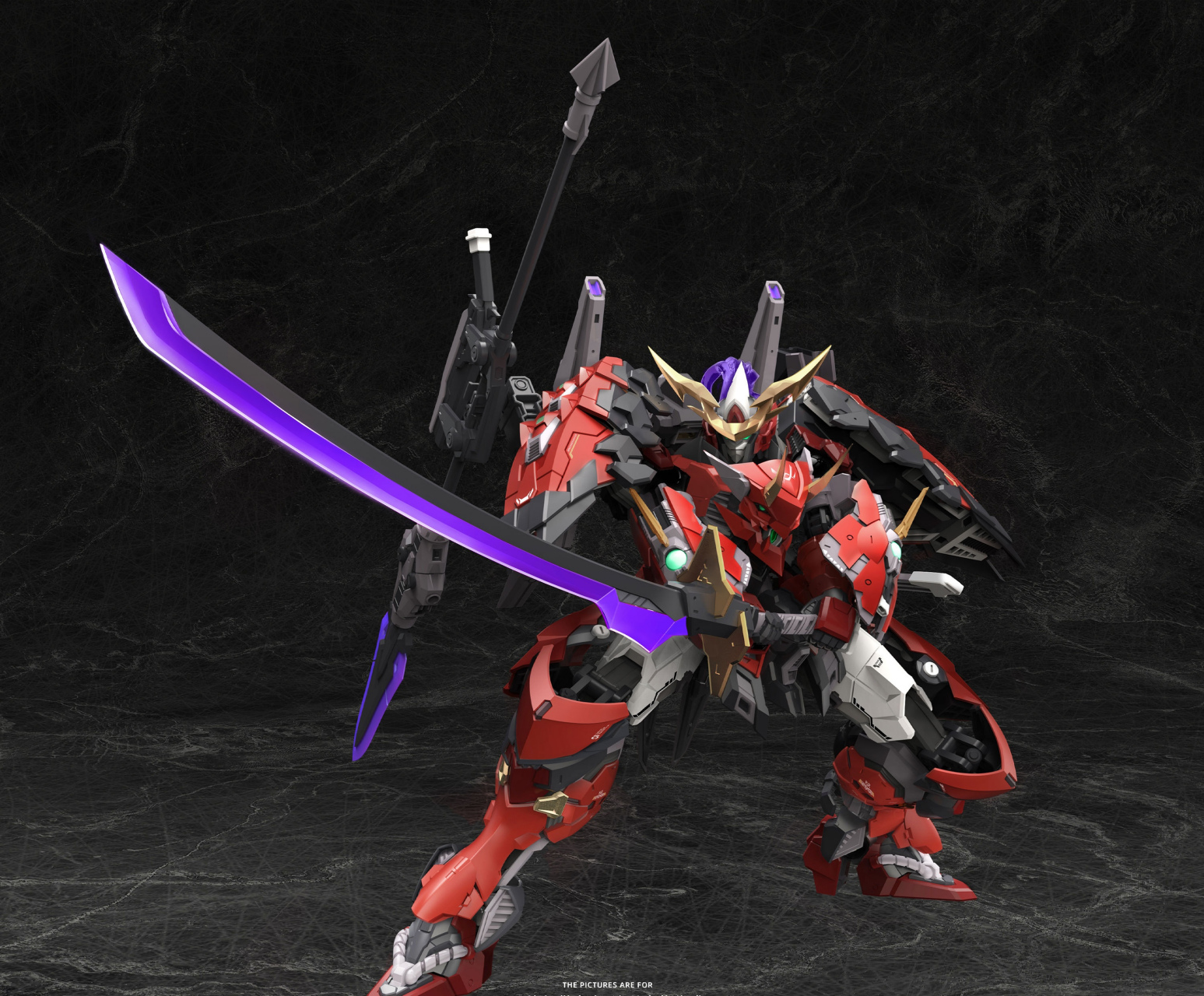 模型欣赏:铭匠传 国创机甲 模型 赤鬼若 清盛 成品骨架.