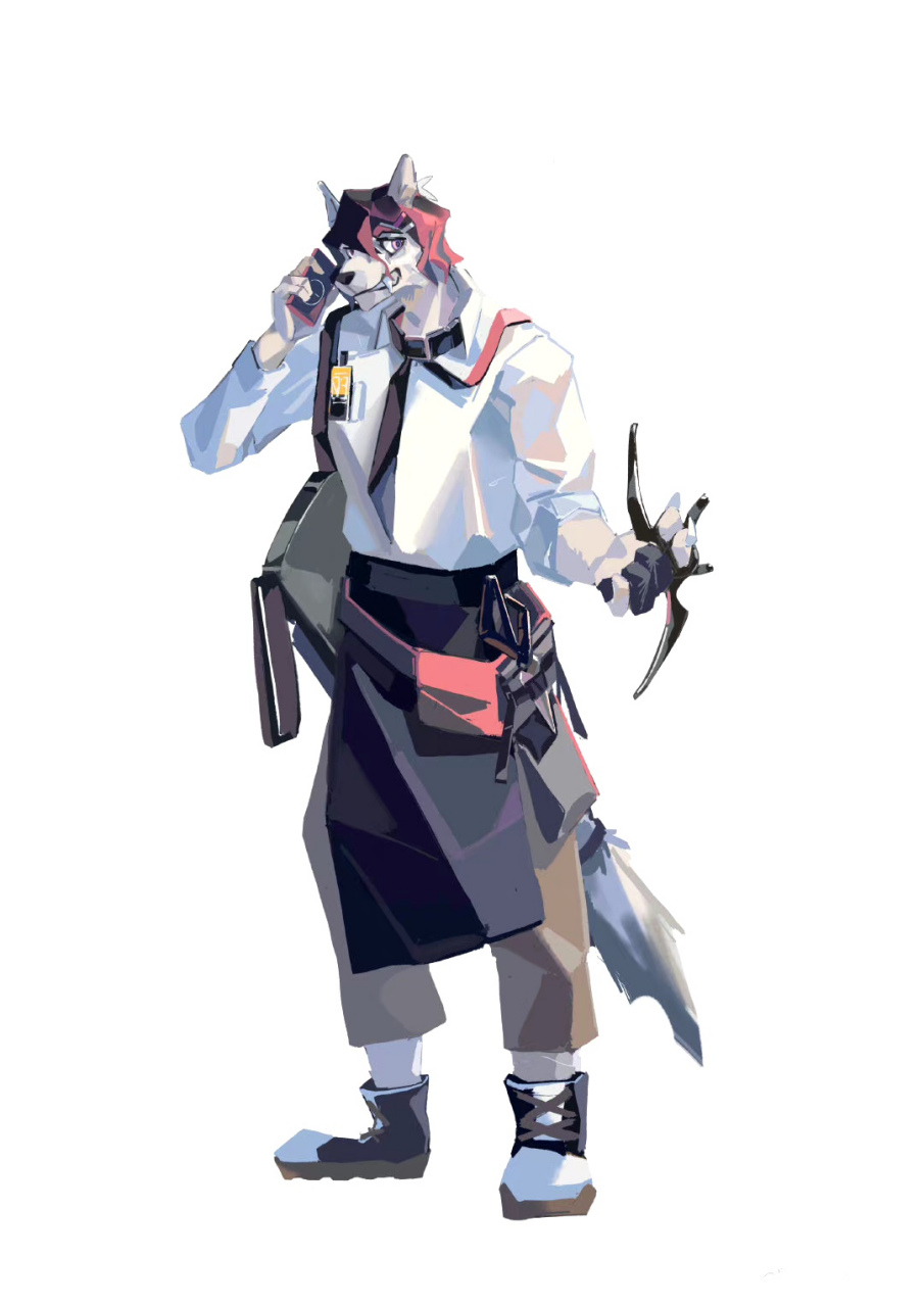 一组帅气的动物拟人插画作品,有疯狂动物城的韵味,by 迷的兔兔.