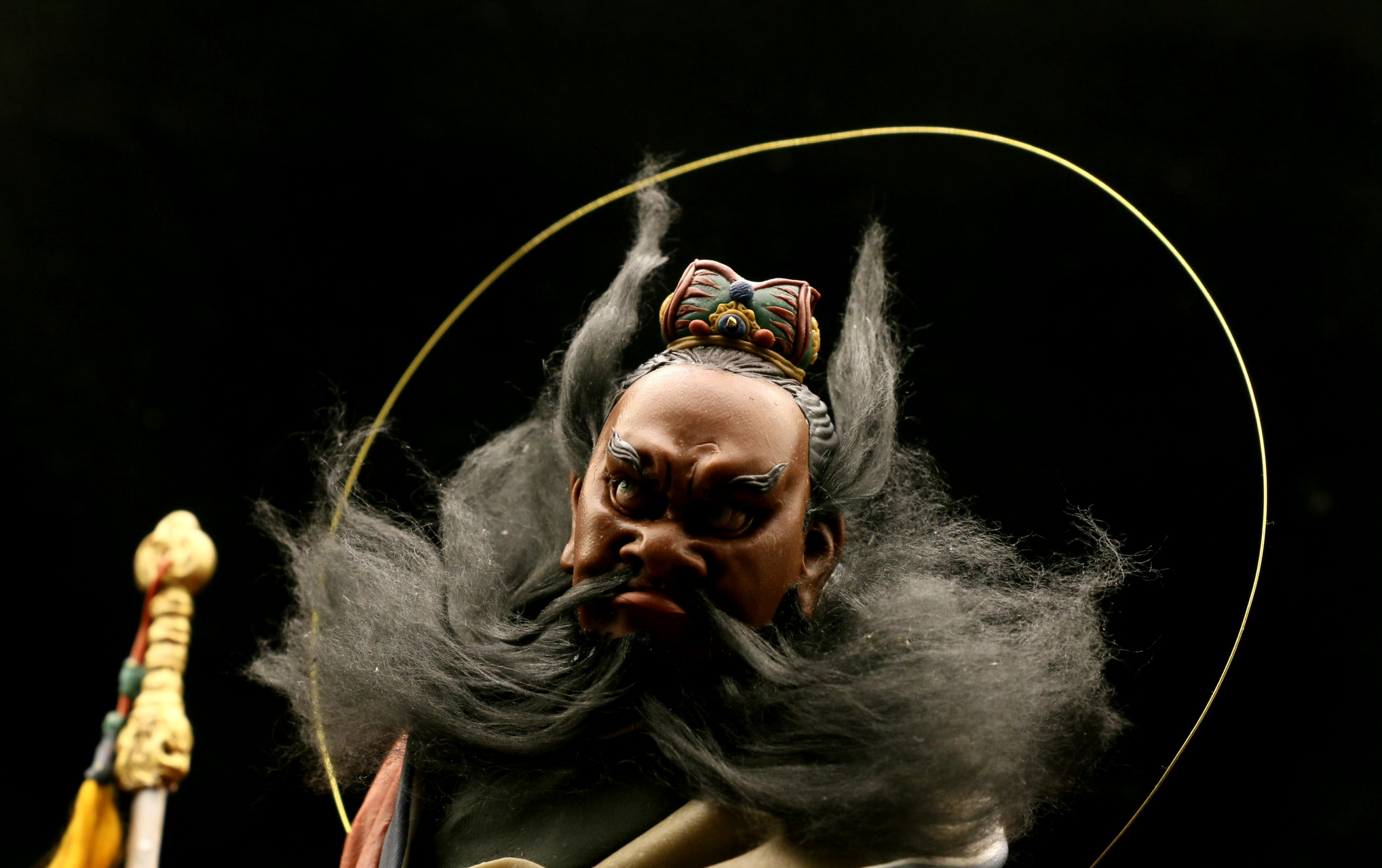 模型欣赏:明远面塑 龙虎山天师府 张天师.