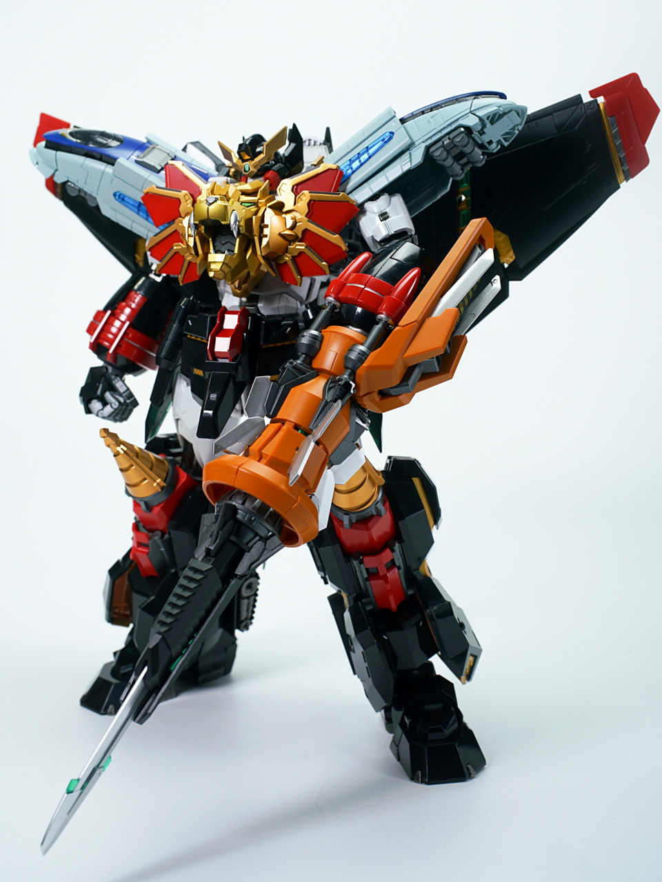 模型欣赏:爆王模型 3g 狮子合体,by 模魂工作室.#动漫# #插画# #机甲