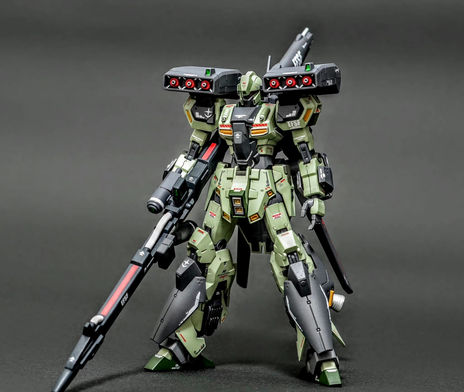 模型欣赏:反精神力式特装型杰刚,by morish.#动漫# #模型# #高达