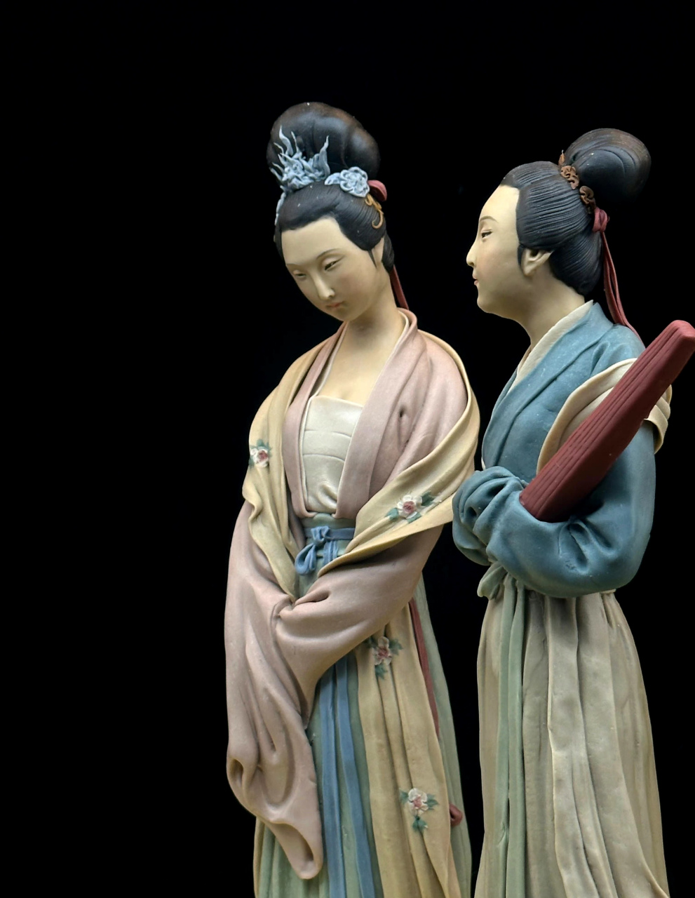 一组面塑作品欣赏,《韩熙载夜宴》 676767,还原了古画中的情景