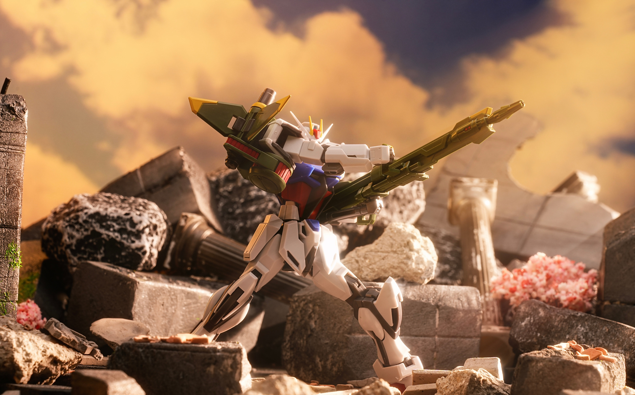 模型欣赏:robot魂 机动战士高达seed 炮装强袭,by kldre.