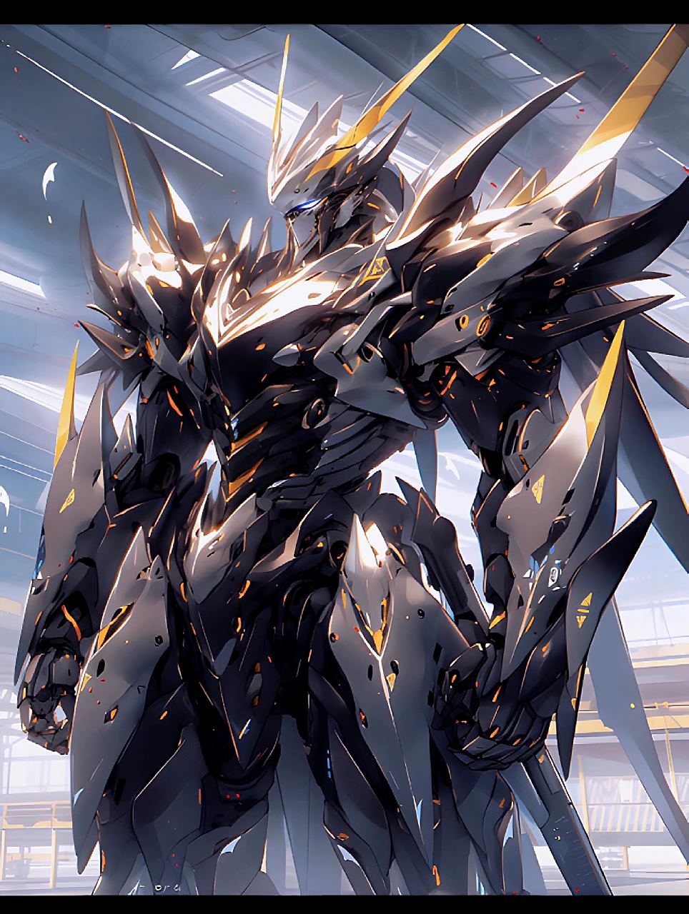 动漫# #插画# #机甲