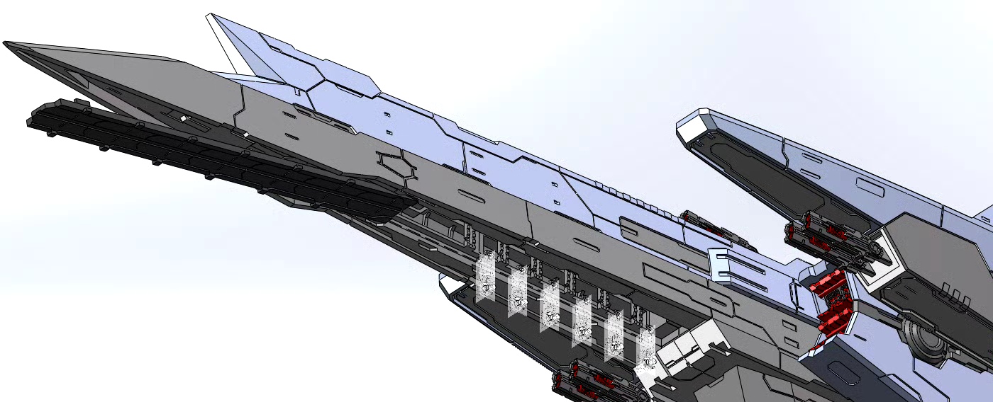 该舰是新一代战舰,采用了拟太阳炉作为动力
