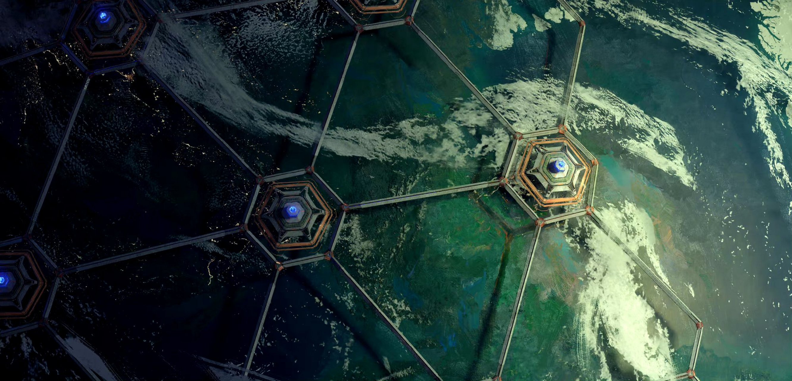 画师baoart幻想题材场景作品欣赏,主要展现了未来载具与建筑.