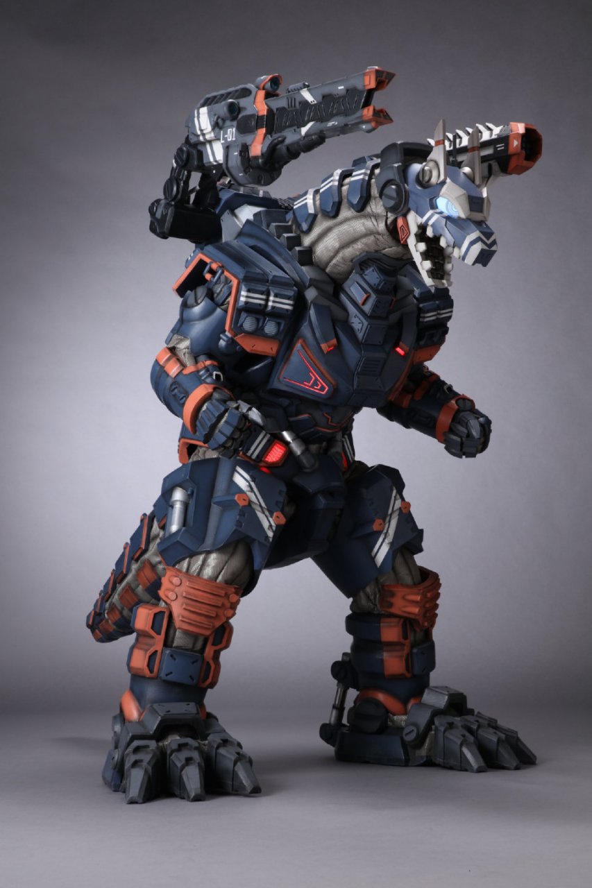 模型欣赏:万代 shf 布莱泽奥特曼 23式特殊战术机甲兽 阿斯加隆,在剧