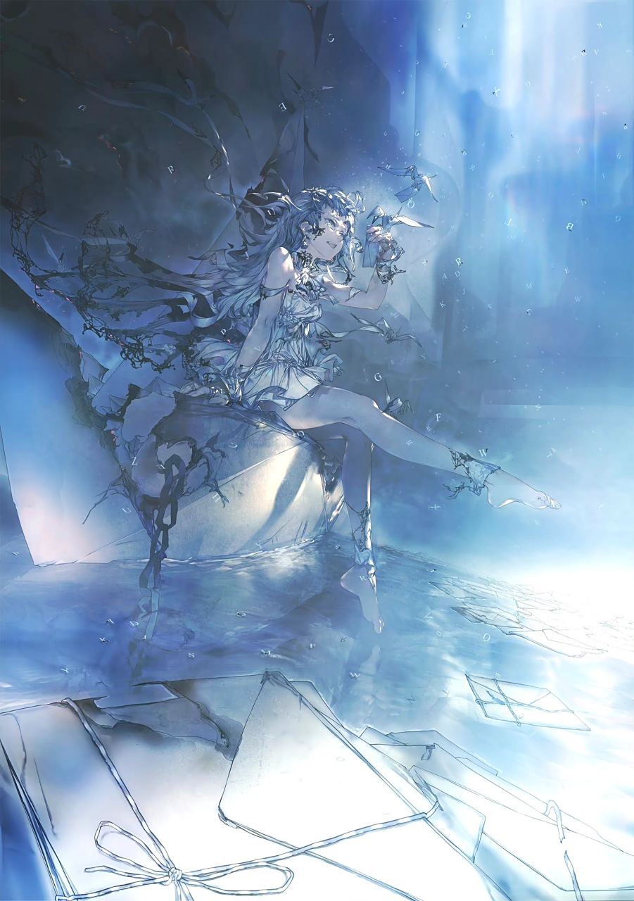 画师miv4t梦幻场景作品欣赏,幻彩的影像与人物结合,带有凄美的感觉.