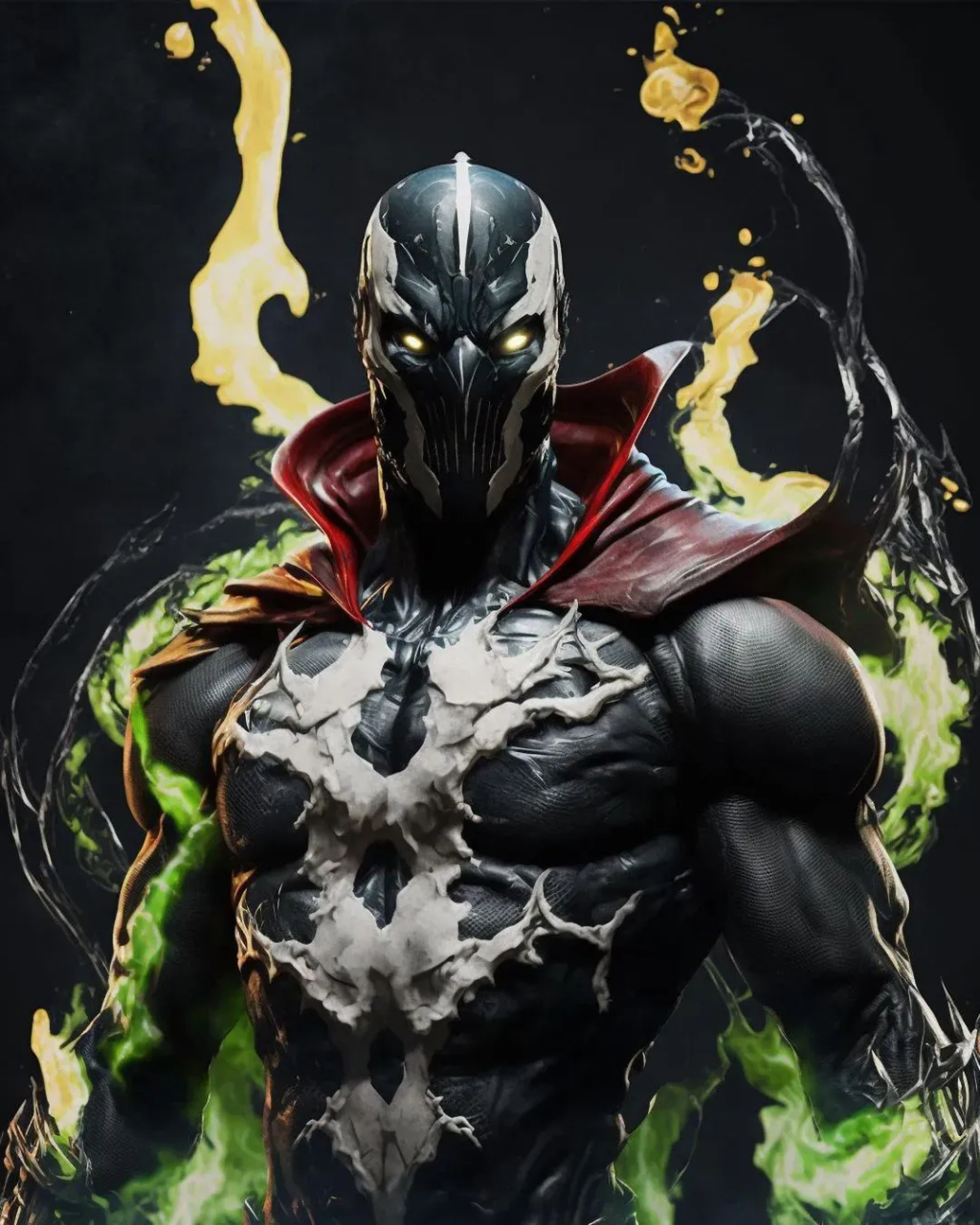 ai生成的一组《再生侠》的插画作品,时隔多年现在没有一部可以拿的