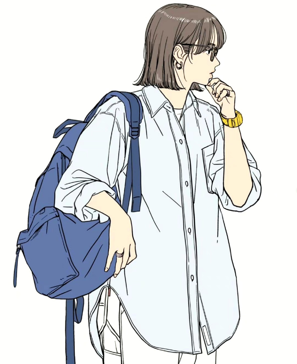 画师mar动漫人物设计欣赏,用流畅的线条勾画出动人的角色,画风简约