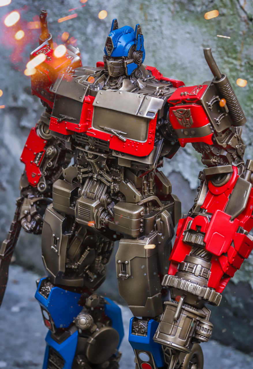 模型欣赏:铜师傅 《变形金刚:超能勇士崛起》擎天柱,by notrab.